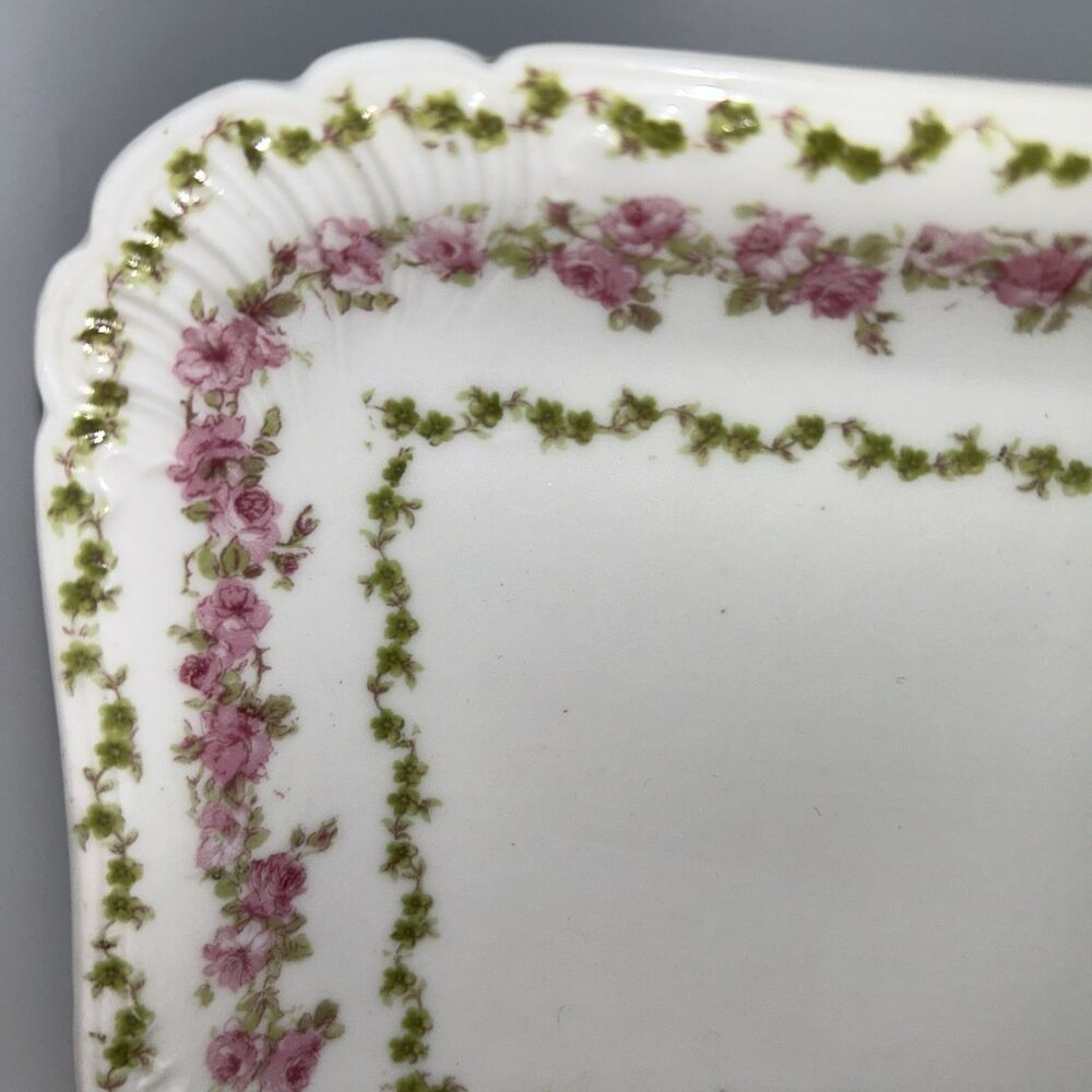 Cottagecore French Chic Floral GDA Limoges Porcelain Tray-Hotel Hillman, AL - Picture 2 of 8